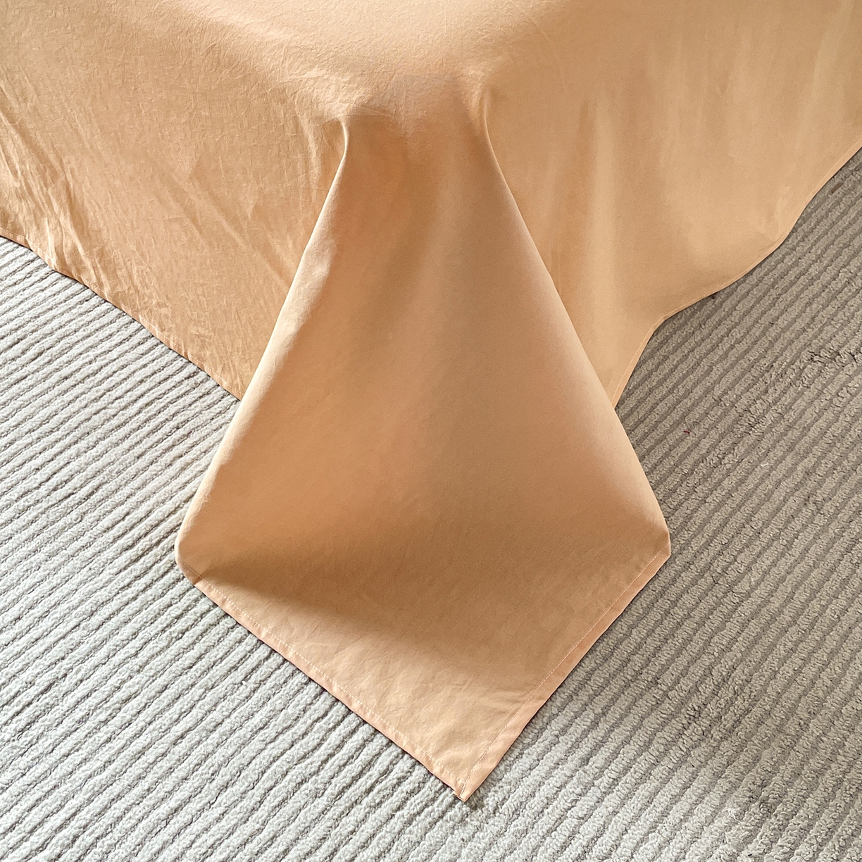 91家纺网 家纺一手货源 找家纺 绒城 2026新款棉色织提花水洗棉大豆夏被夏凉被空调被-摩卡 摩卡桔