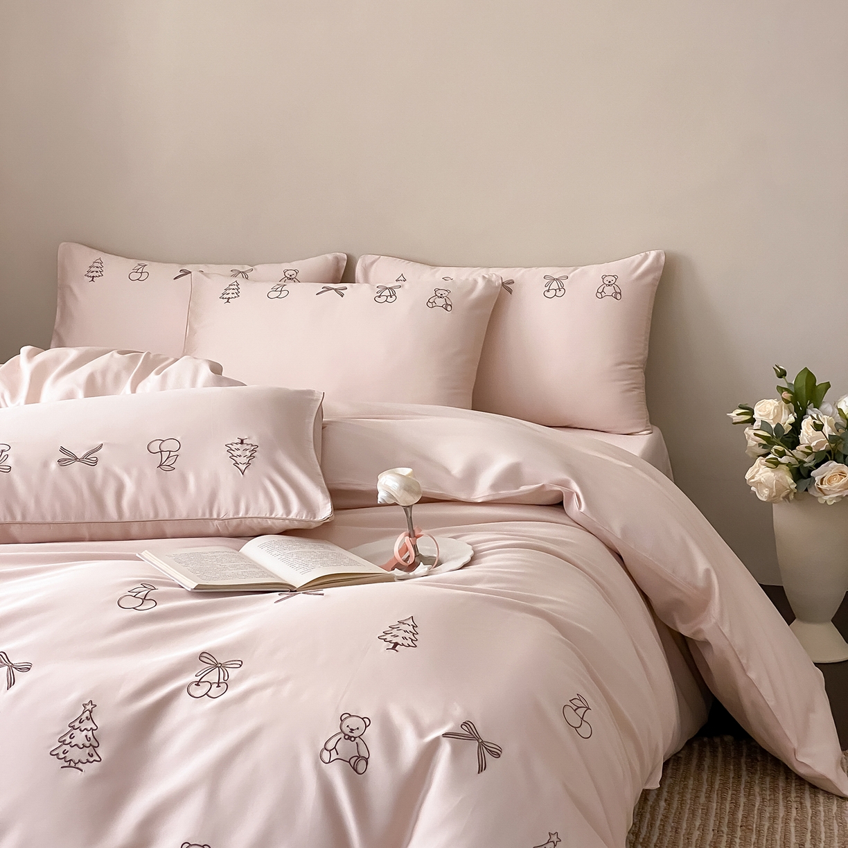 91家纺网 家纺一手货源 找家纺 （总）曼布缇 2026新款长绒棉四件套-青春记忆（会员-20，券后308起）