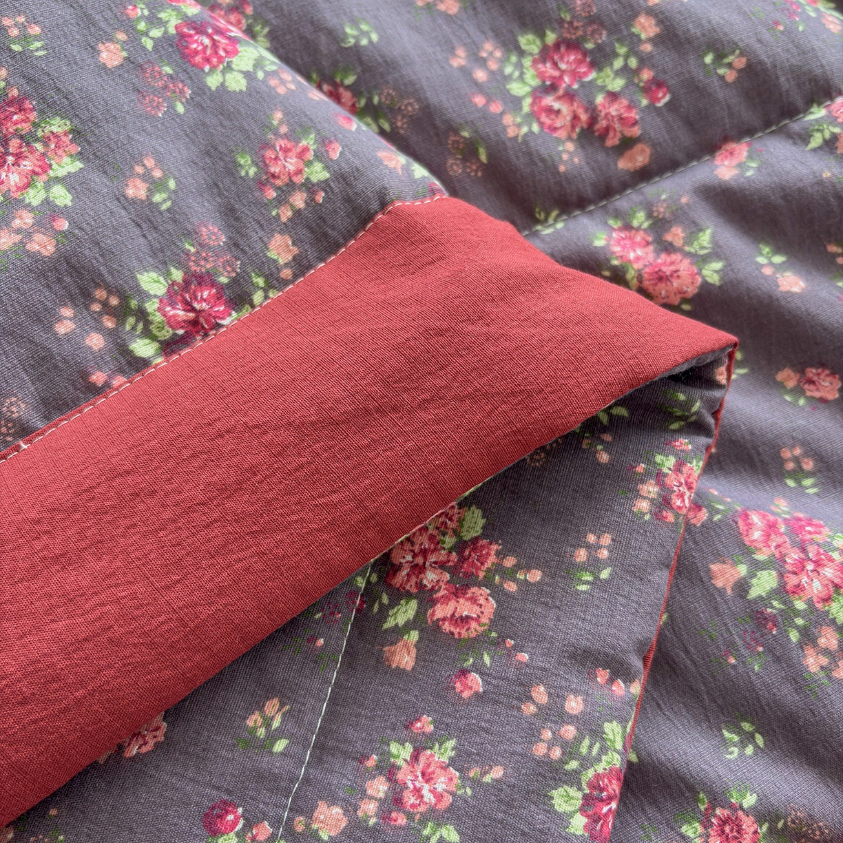 91家纺网 家纺一手货源 找家纺 绒耀家纺 2026春夏直播爆款泡芙棉云感双层纱皱皱纱韩式花边夏被四件套 花仙谷