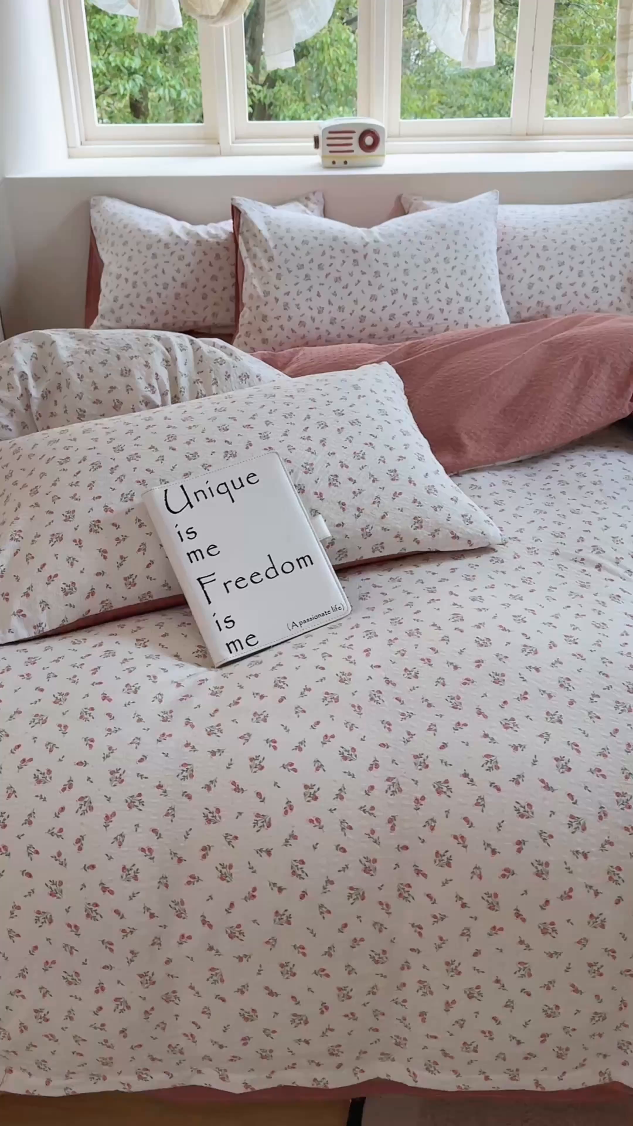 91家纺网 家纺一手货源 找家纺 桔禾家纺 2026春夏新款小清新A类超柔泡芙棉泡泡纱双层纱四件套 迷迭香