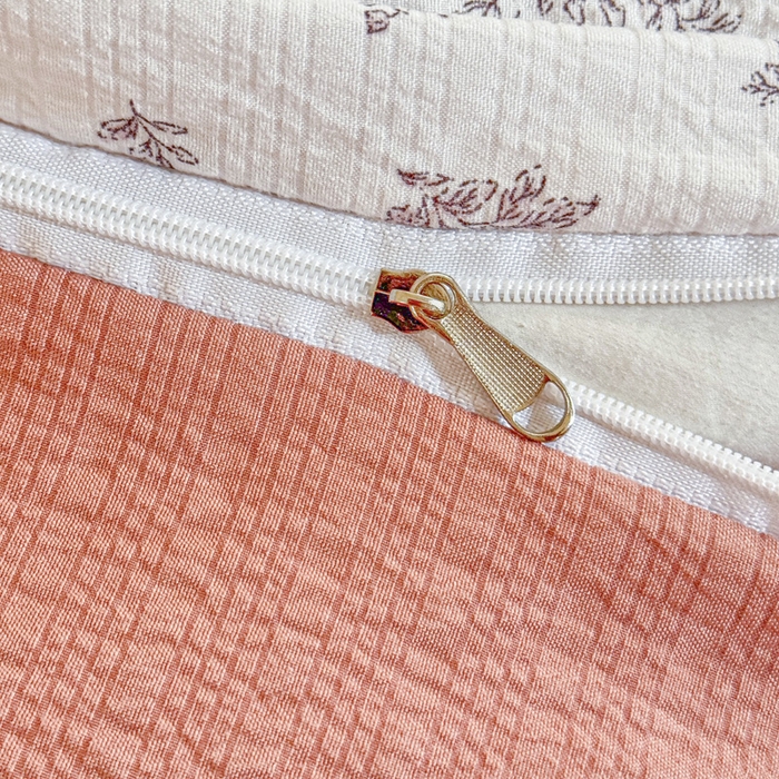 91家纺网 家纺一手货源 找家纺 桔禾家纺 2026春夏新款小清新A类超柔泡芙棉泡泡纱双层纱四件套 温柔花束