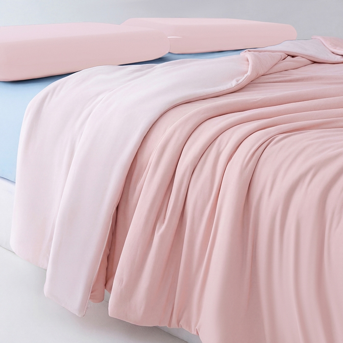 91家纺网 家纺一手货源 找家纺 柏薇 2026新款夏季双感深睡被夏被夏凉被pro3.0 柔云粉