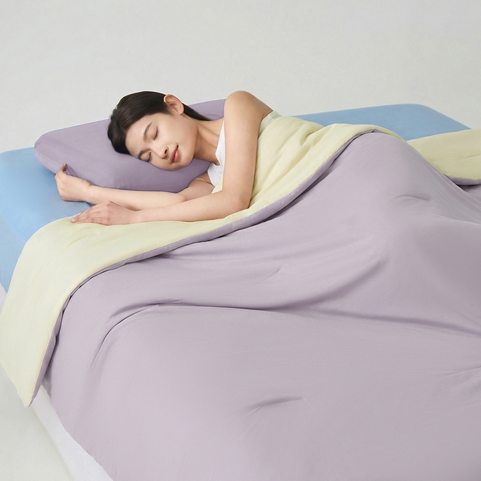 91家纺网 家纺一手货源 找家纺 柏薇 2026新款夏季双感深睡被夏被夏凉被pro3.0 雾凇紫