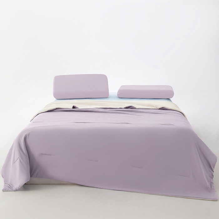 91家纺网 家纺一手货源 找家纺 柏薇 2026新款夏季双感深睡被夏被夏凉被pro3.0 雾凇紫