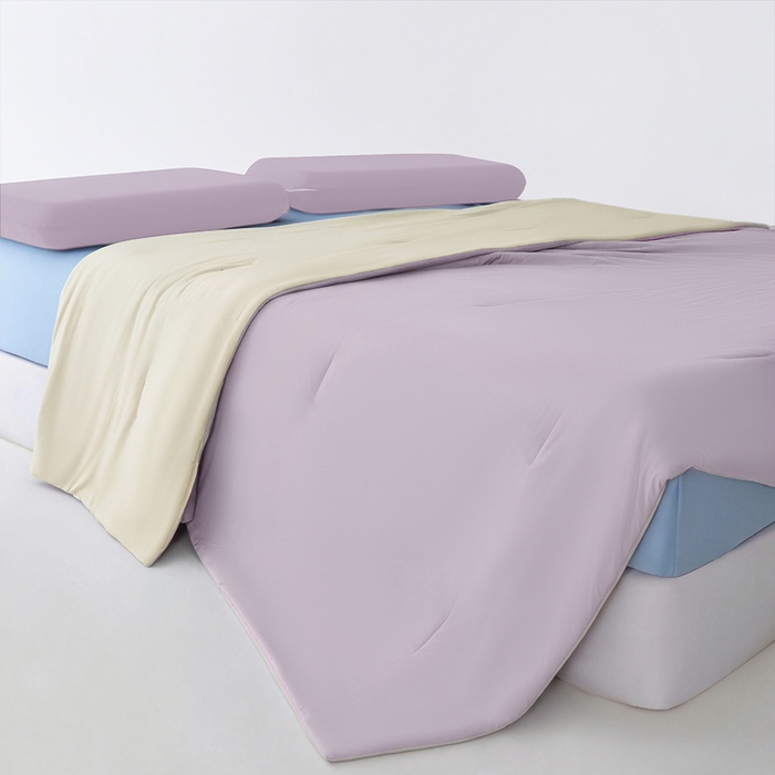 91家纺网 家纺一手货源 找家纺 柏薇 2026新款夏季双感深睡被夏被夏凉被pro3.0 雾凇紫