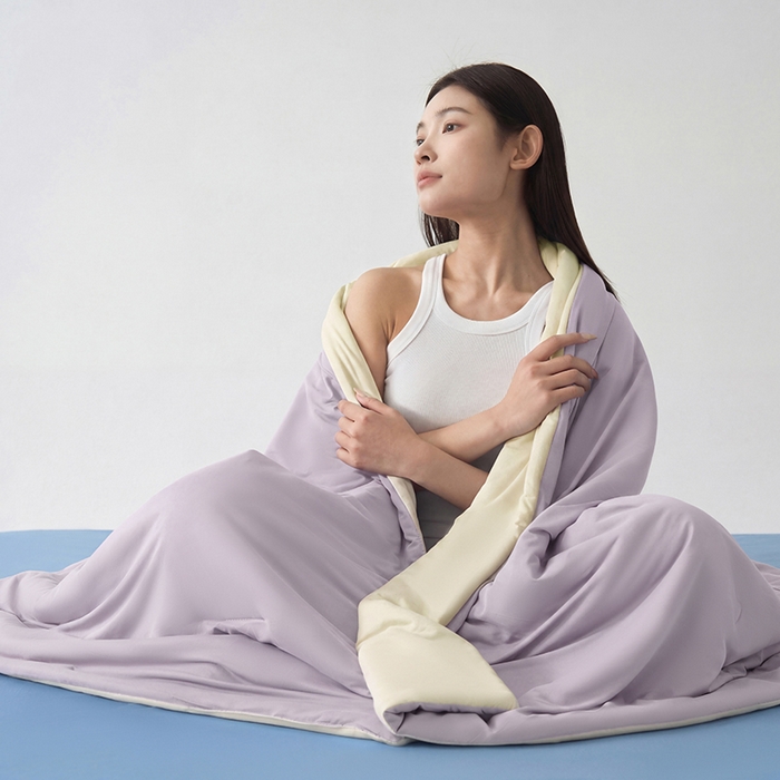 91家纺网 家纺一手货源 找家纺 柏薇 2026新款夏季双感深睡被夏被夏凉被pro3.0 雾凇紫