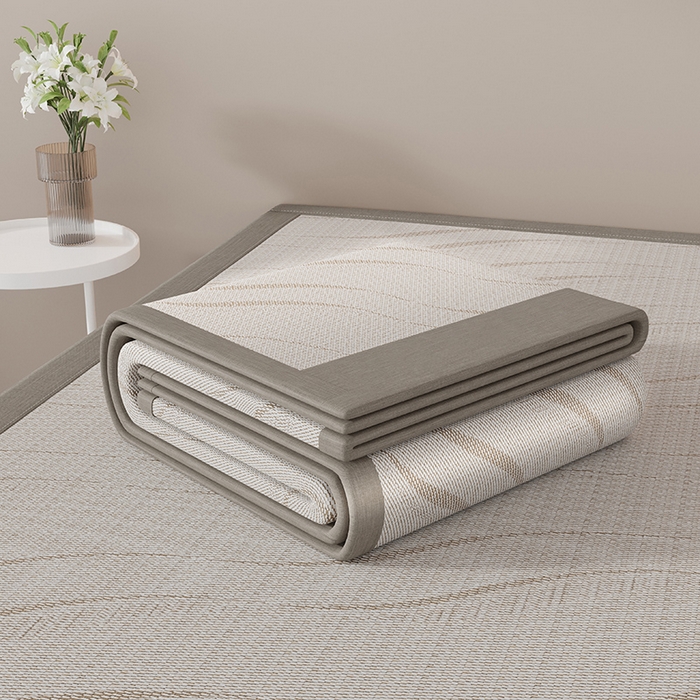 91家纺网 家纺一手货源 找家纺 （总）yyds网供 2026新款波澜7A抗菌水洗提花刺绣冰丝席凉席软席三件套凉感丝空调席-波澜迪斯