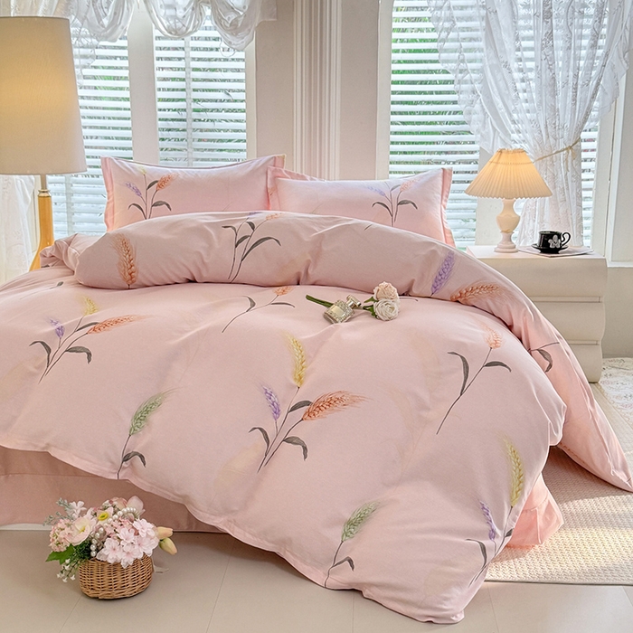 91家纺网 家纺一手货源 找家纺 （总）木易 2026新款全棉磨毛印花四件套