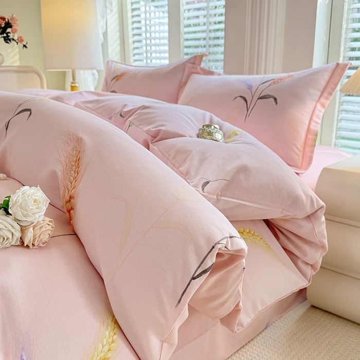 91家纺网 家纺一手货源 找家纺 （总）木易 2026新款全棉磨毛印花四件套