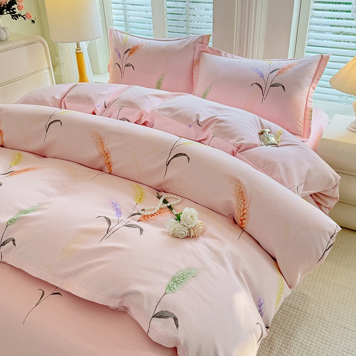 91家纺网 家纺一手货源 找家纺 （总）木易 2026新款全棉磨毛印花四件套