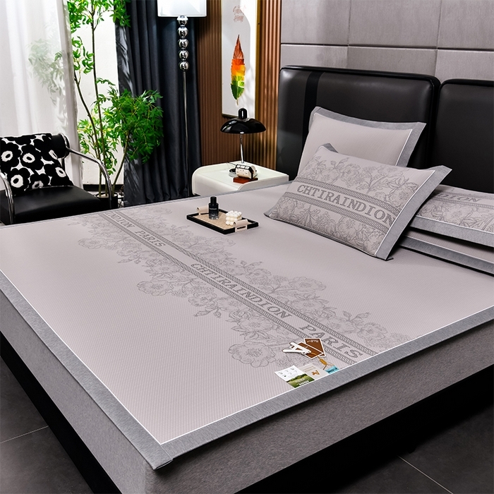 91家纺网 家纺一手货源 找家纺 （总）小牛席业 2026新款蔷薇冷感豆豆席系列凉席席子凉席藤席冰藤席冰丝席竹席乳胶席