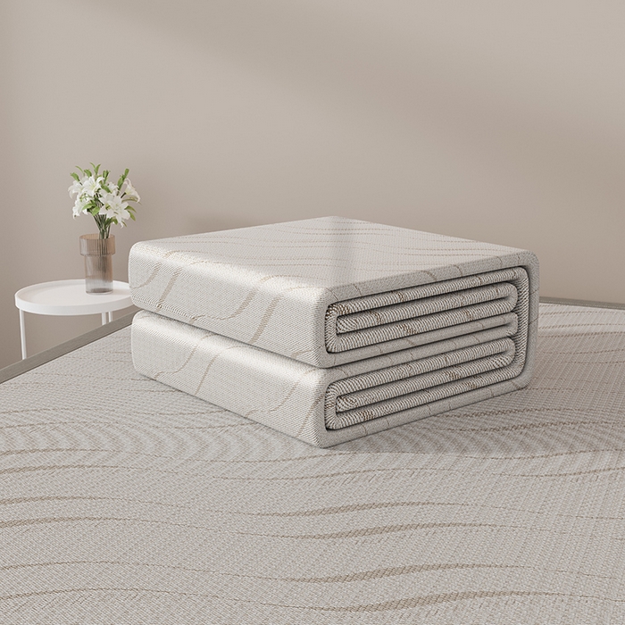 91家纺网 家纺一手货源 找家纺 yyds网供 2026新款波澜7A抗菌水洗提花刺绣冰丝席凉席软席三件套凉感丝空调席-波澜迪斯 波澜-冰幻咖