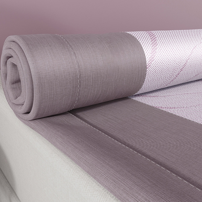 91家纺网 家纺一手货源 找家纺 yyds网供 2026新款波澜7A抗菌水洗提花刺绣冰丝席凉席软席三件套凉感丝空调席-波澜迪斯 波澜-冰清紫