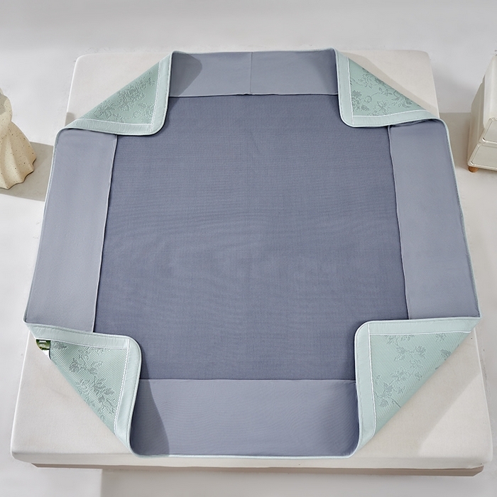 91家纺网 家纺一手货源 找家纺 （总）小牛席业 2026新款牡丹花蔓冷感豆豆席凉席席子-（床笠款）凉席藤席冰藤席冰丝席竹席乳胶席