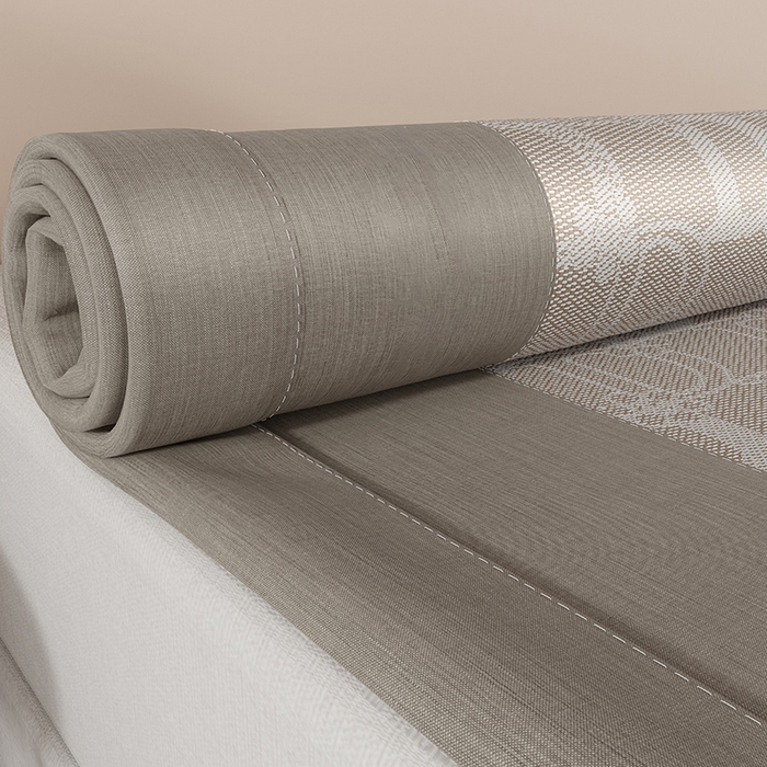 91家纺网 家纺一手货源 找家纺 yyds网供 2026新款波澜7A抗菌水洗提花刺绣冰丝席凉席软席三件套凉感丝空调席-波澜迪斯 迪斯尼-冰幻咖