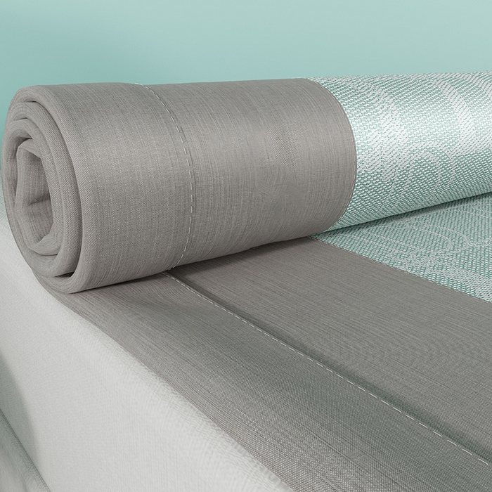 91家纺网 家纺一手货源 找家纺 yyds网供 2026新款波澜7A抗菌水洗提花刺绣冰丝席凉席软席三件套凉感丝空调席-波澜迪斯 迪斯尼-冰清绿