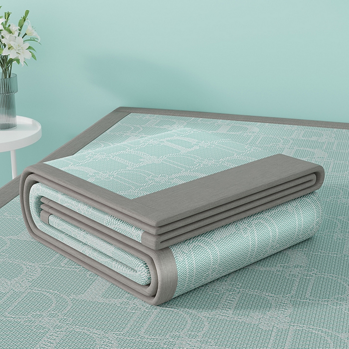 91家纺网 家纺一手货源 找家纺 yyds网供 2026新款波澜7A抗菌水洗提花刺绣冰丝席凉席软席三件套凉感丝空调席-波澜迪斯 迪斯尼-冰清绿