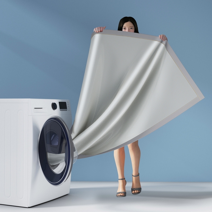 91家纺网 家纺一手货源 找家纺 yyds网供 2026新款碳光绣花冰藤席夏季冰丝席空调软席可水洗折叠凉席 绣花素雅-银蓝