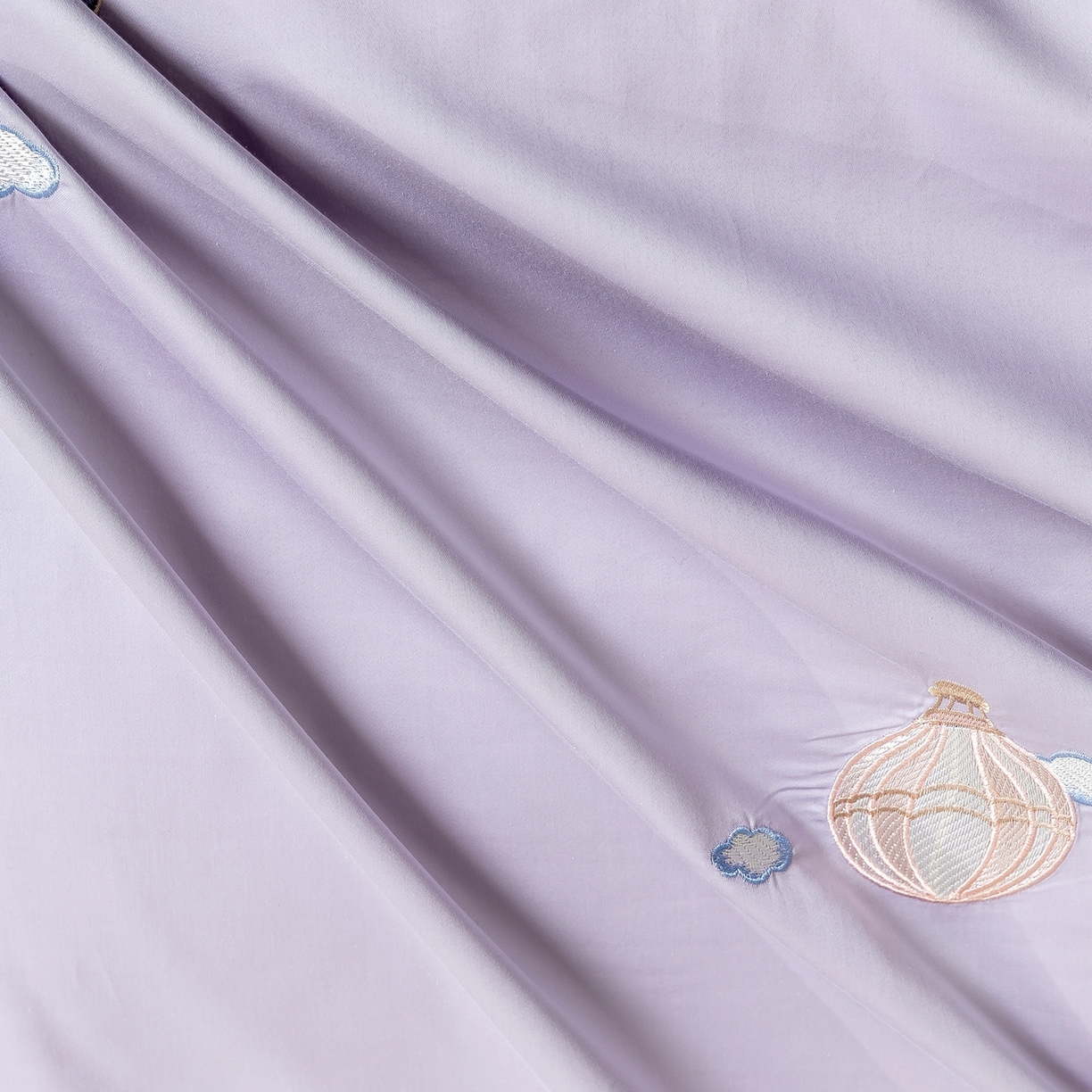 91家纺网 家纺一手货源 找家纺 绒掌柜家纺（品质焕新） 2026新款100S长绒棉纯棉精密刺绣四件套-云境系列-版权产品-礼盒装 云境-奶芋紫