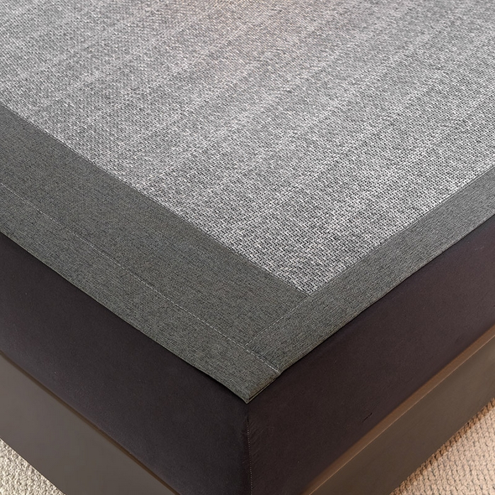 91家纺网 家纺一手货源 找家纺 yyds网供 2026新款养生古藤席空调席印尼藤席加粗加厚高档冰藤席凉席竹席空调席直播三件套 养生古藤席-典雅灰