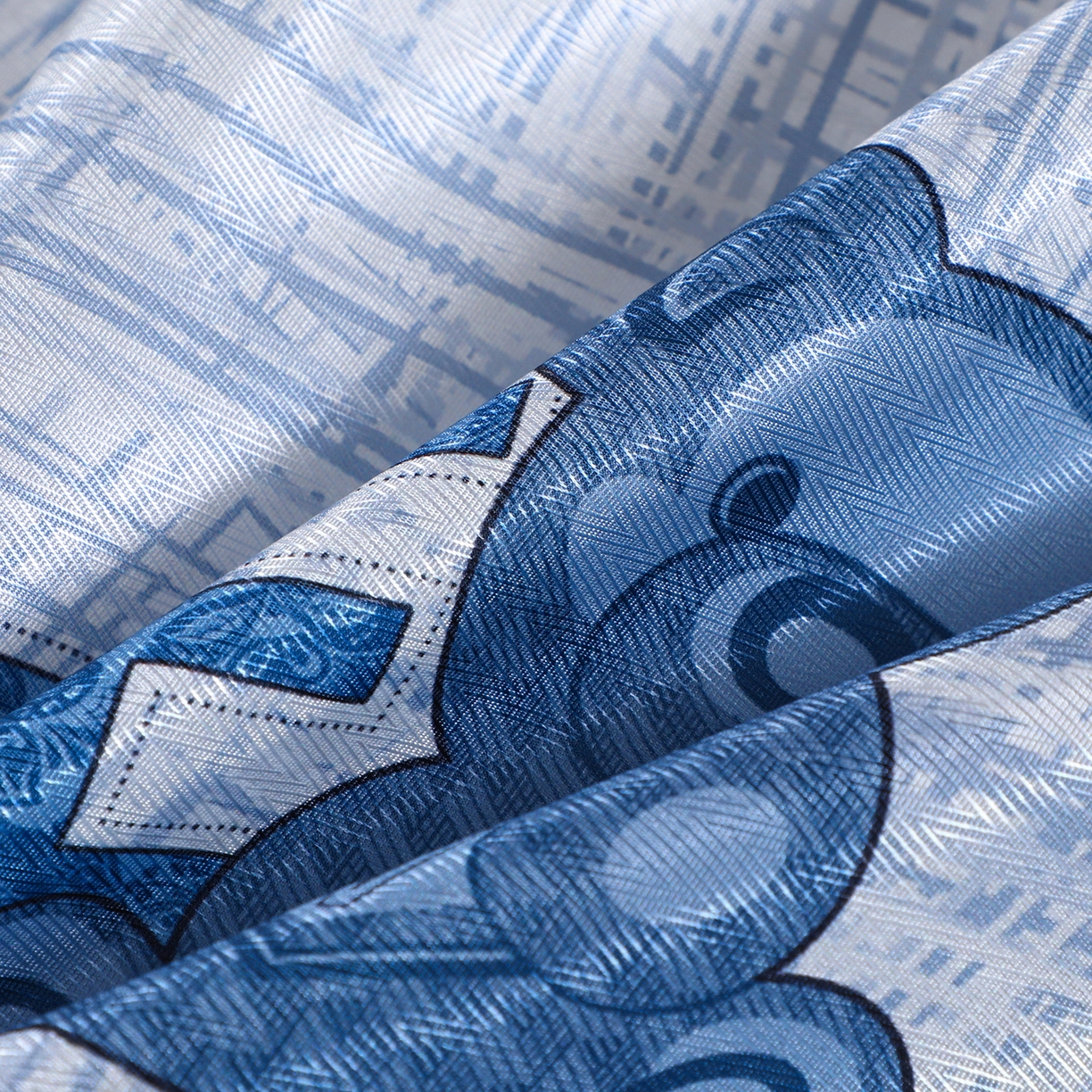 91家纺网 家纺一手货源 找家纺 坦客毯业 2026新款印花冰丝席三件套斜纹加厚冰丝凉席夏凉子 浪漫小熊