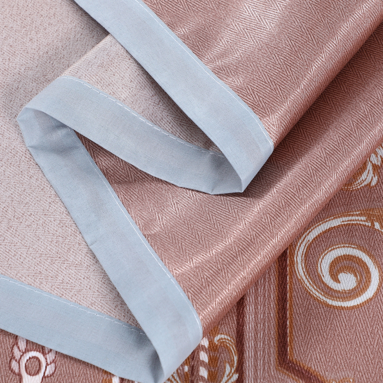 91家纺网 家纺一手货源 找家纺 坦客毯业 2026新款印花冰丝席三件套斜纹加厚冰丝凉席夏凉子 西欧风情