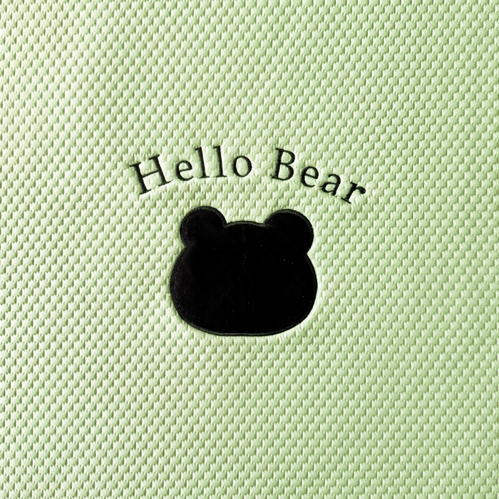 91家纺网 家纺一手货源 找家纺 梵朴 2026新款凉感PE冰豆豆贴布绣凉席-升级抗起球 八宝熊-绿