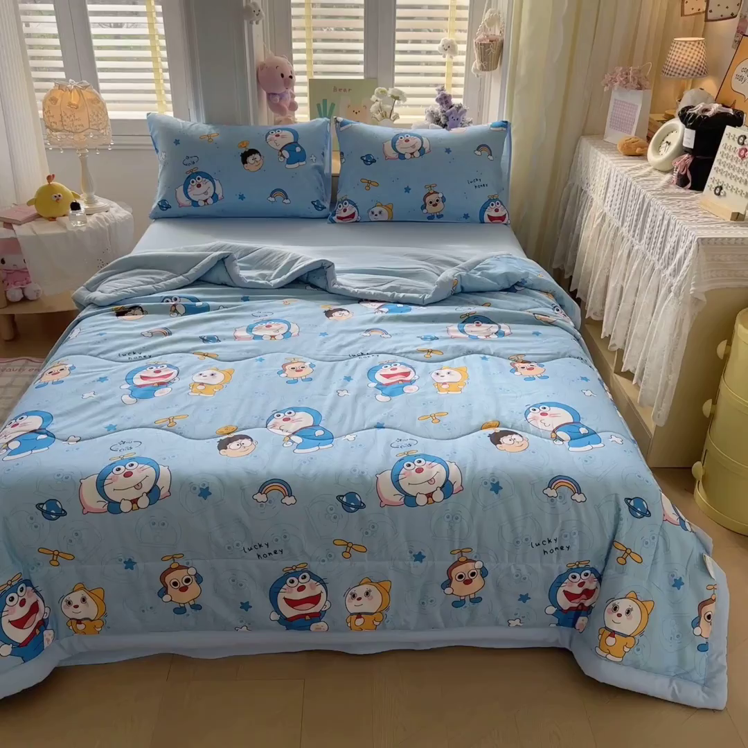 91家纺网 家纺一手货源 找家纺 （总）优卡迪家纺馆 2026新款水洗云朵棉夏被四件套下载文件包含买家秀