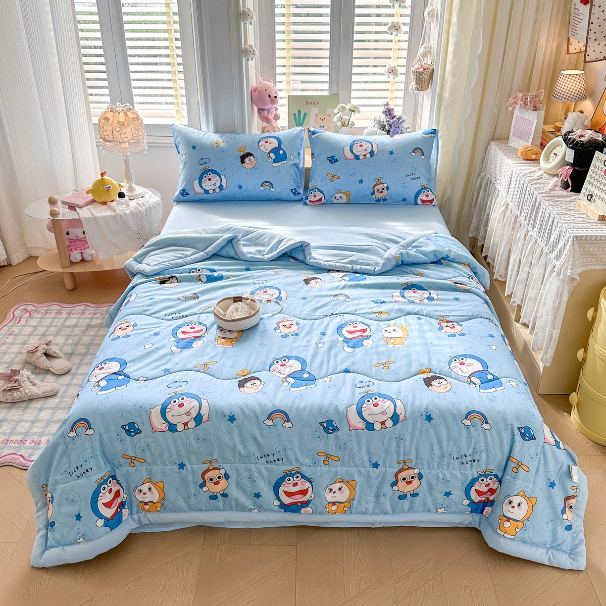 91家纺网 家纺一手货源 找家纺 （总）优卡迪家纺馆 2026新款水洗云朵棉夏被四件套下载文件包含买家秀