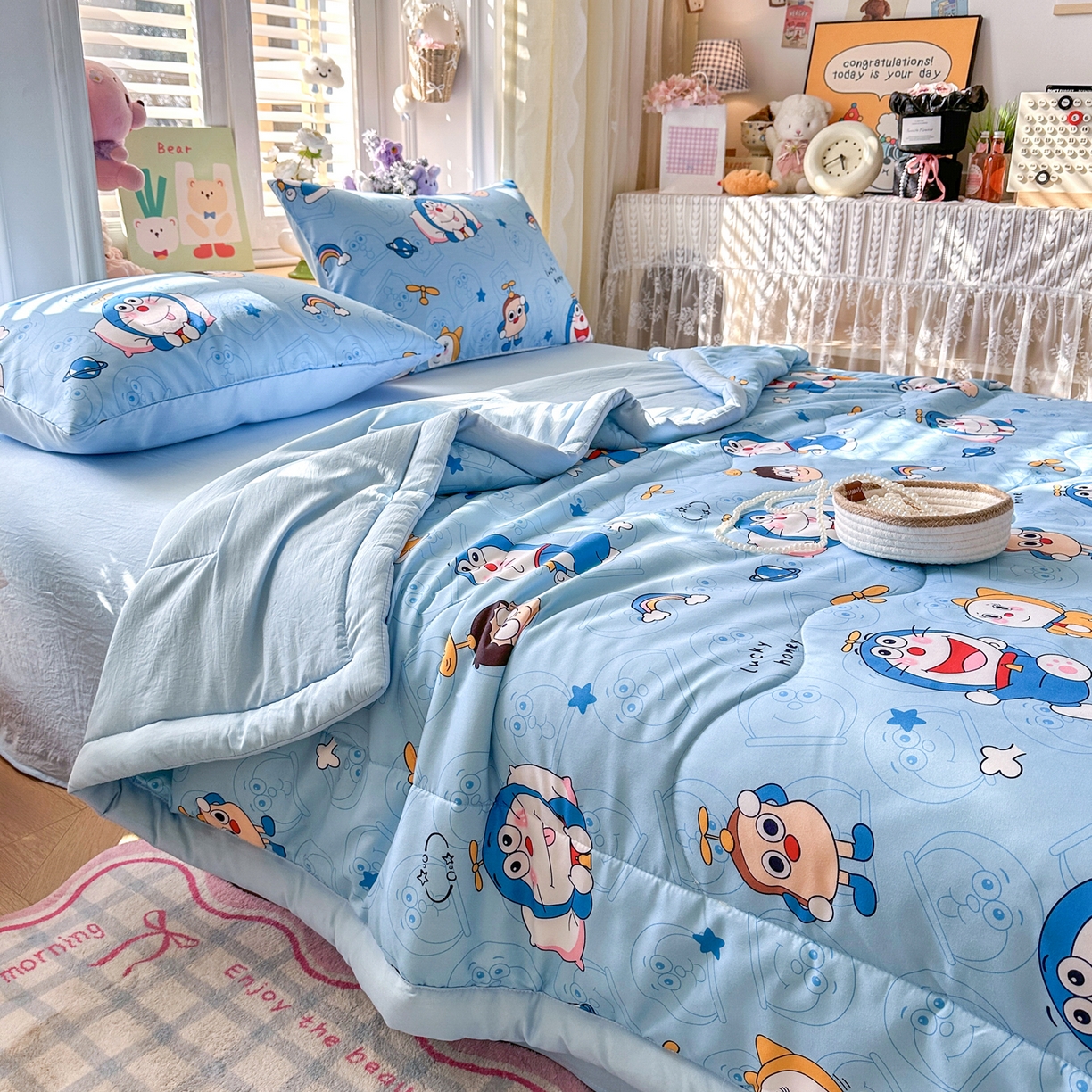 91家纺网 家纺一手货源 找家纺 （总）优卡迪家纺馆 2026新款水洗云朵棉夏被四件套下载文件包含买家秀