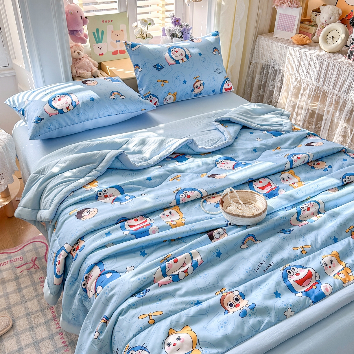 91家纺网 家纺一手货源 找家纺 （总）优卡迪家纺馆 2026新款水洗云朵棉夏被四件套下载文件包含买家秀