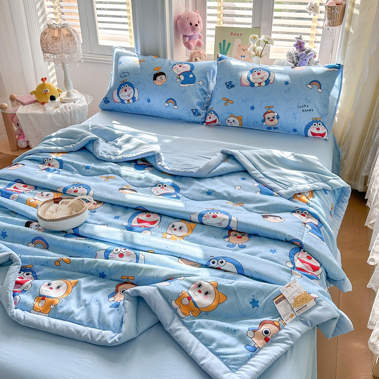 91家纺网 家纺一手货源 找家纺 （总）优卡迪家纺馆 2026新款水洗云朵棉夏被四件套下载文件包含买家秀