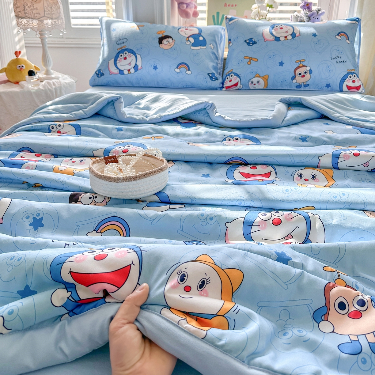 91家纺网 家纺一手货源 找家纺 （总）优卡迪家纺馆 2026新款水洗云朵棉夏被四件套下载文件包含买家秀