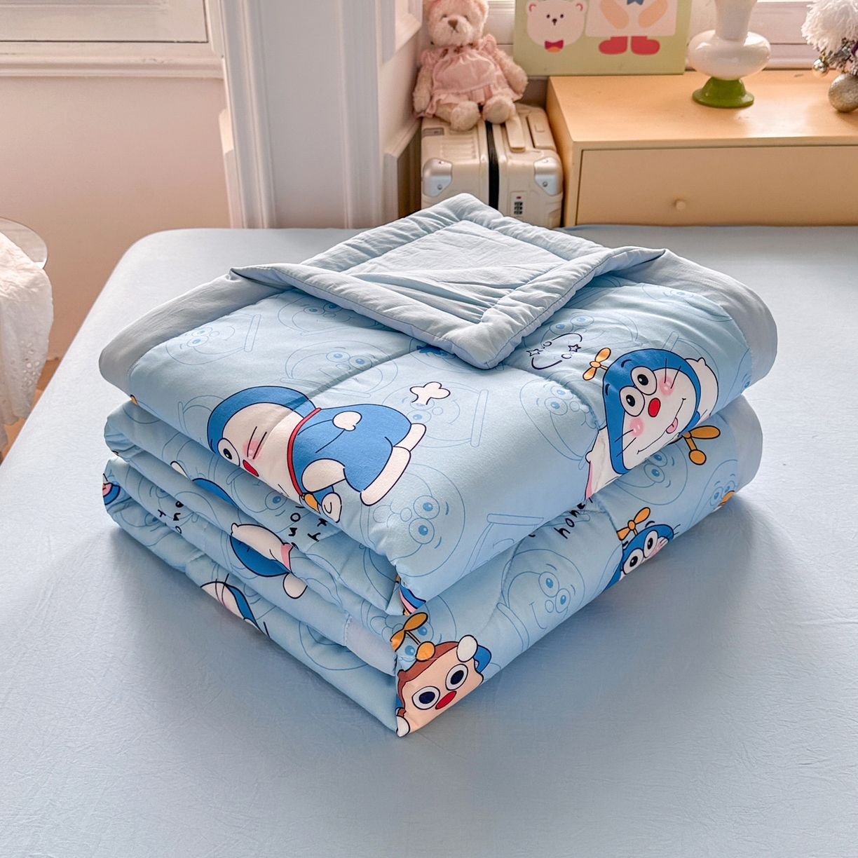 91家纺网 家纺一手货源 找家纺 （总）优卡迪家纺馆 2026新款水洗云朵棉夏被四件套下载文件包含买家秀