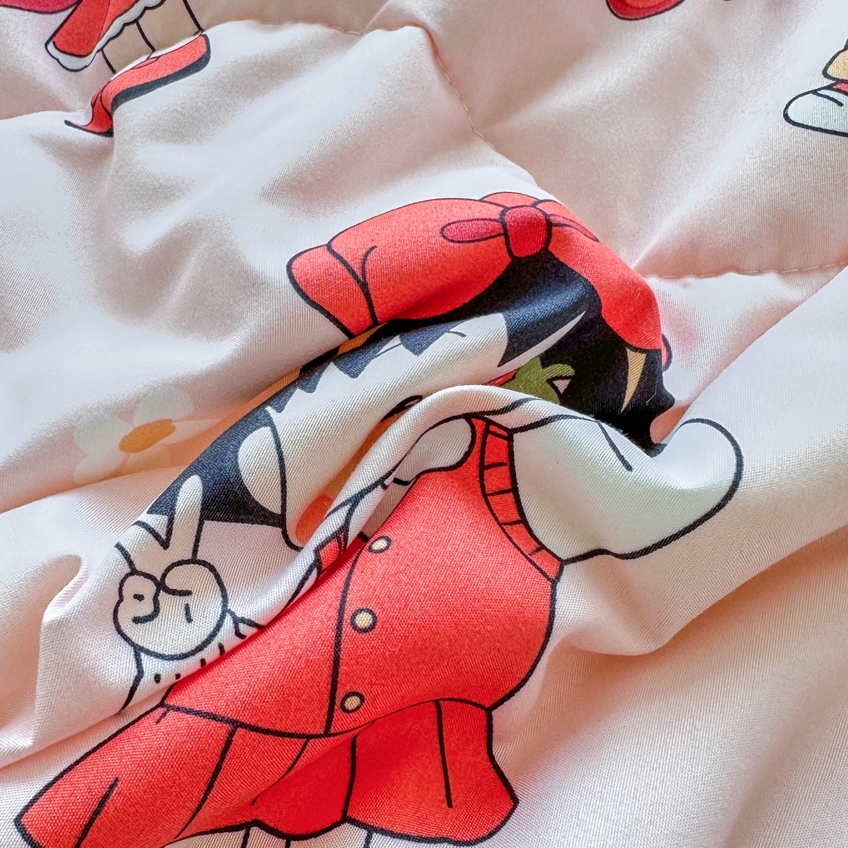 91家纺网 家纺一手货源 找家纺 优卡迪家纺馆 2026新款水洗云朵棉夏被四件套下载文件包含买家秀 草莓女孩