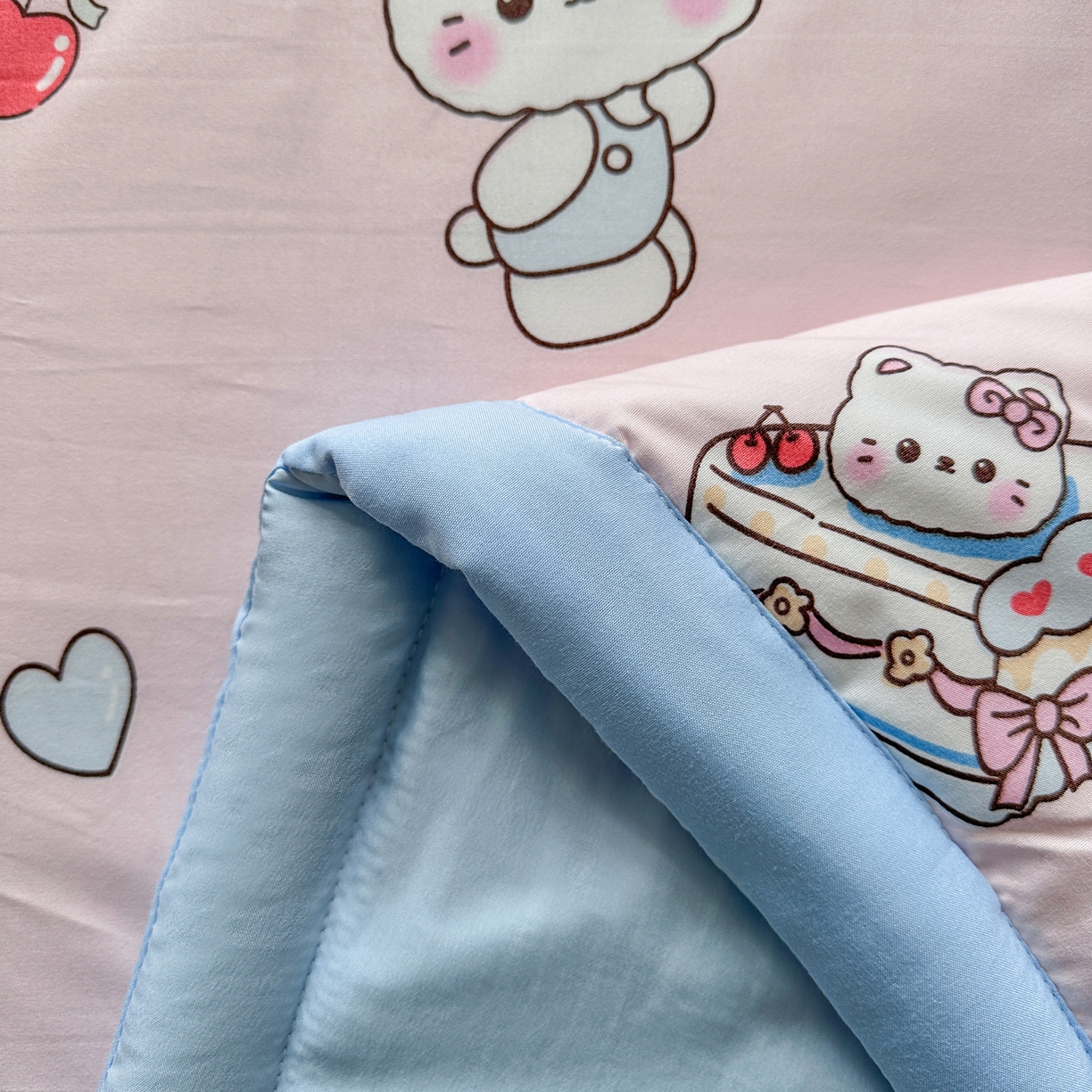 91家纺网 家纺一手货源 找家纺 优卡迪家纺馆 2026新款水洗云朵棉夏被四件套下载文件包含买家秀 蛋糕KT