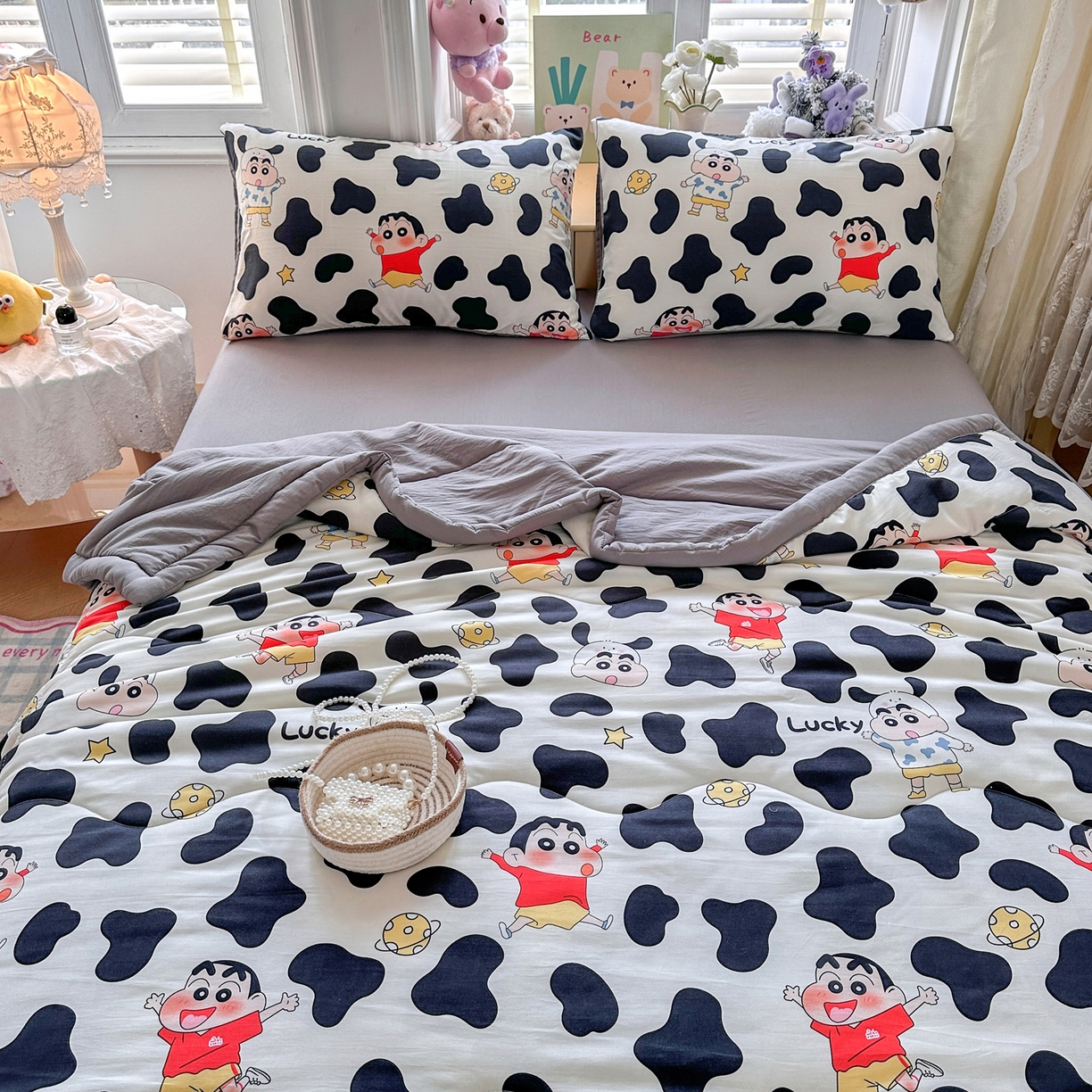 91家纺网 家纺一手货源 找家纺 优卡迪家纺馆 2026新款水洗云朵棉夏被四件套下载文件包含买家秀 动感涂鸭