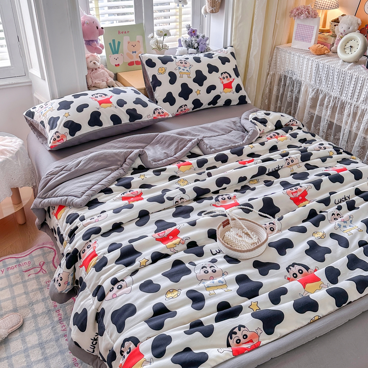 91家纺网 家纺一手货源 找家纺 优卡迪家纺馆 2026新款水洗云朵棉夏被四件套下载文件包含买家秀 动感涂鸭