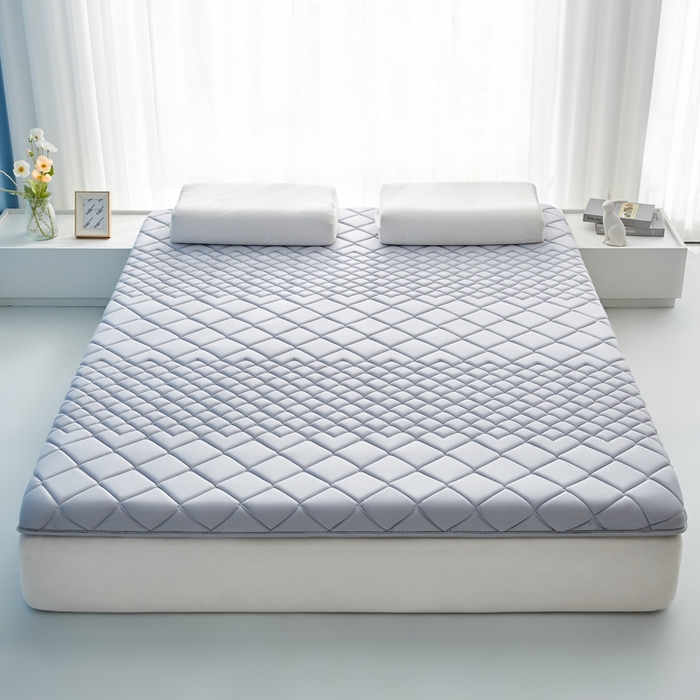 91家纺网 家纺一手货源 找家纺 优莱床垫 2026新款针织棉记忆海绵单边款床垫 艾玛格记忆棉单边灰