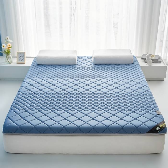 91家纺网 家纺一手货源 找家纺 优莱床垫 2026新款针织棉记忆海绵单边款床垫 艾玛格记忆棉单边蓝色