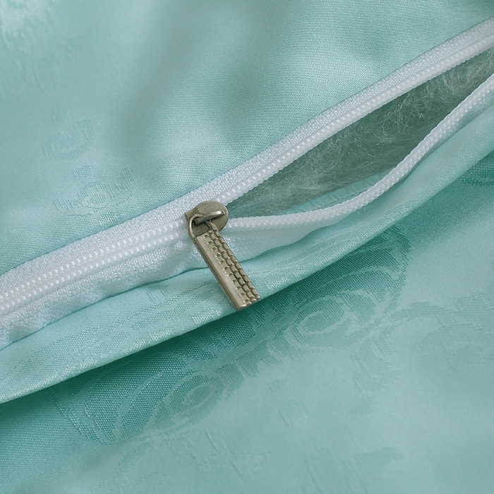 91家纺网 家纺一手货源 找家纺 禹祥家纺 2026顶级绒提花手工榨蚕丝被夏被春秋被冬被子母被被芯双人夏季空调被（支持质检） 青色