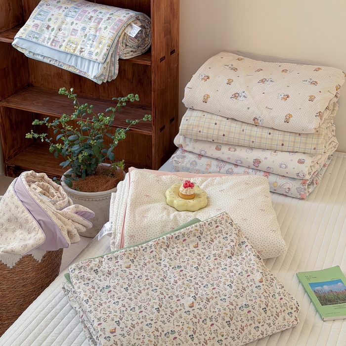 91家纺网 家纺一手货源 找家纺 大彩家居 2026新款全棉双层纱凉感夏被 组合