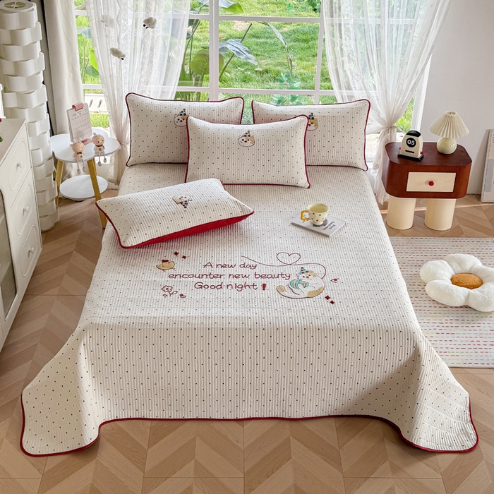 91家纺网 家纺一手货源 找家纺 恋佳居 2026新款毛巾绣古法棉单品被套被套单件 花野遇美