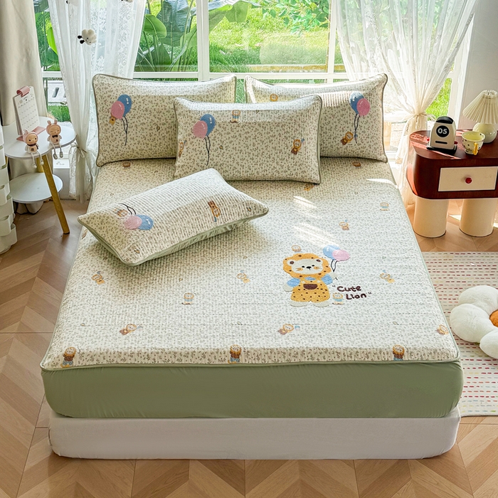 91家纺网 家纺一手货源 找家纺 恋佳居 2026新款毛巾绣古法棉单品被套被套单件 花狮轻梦