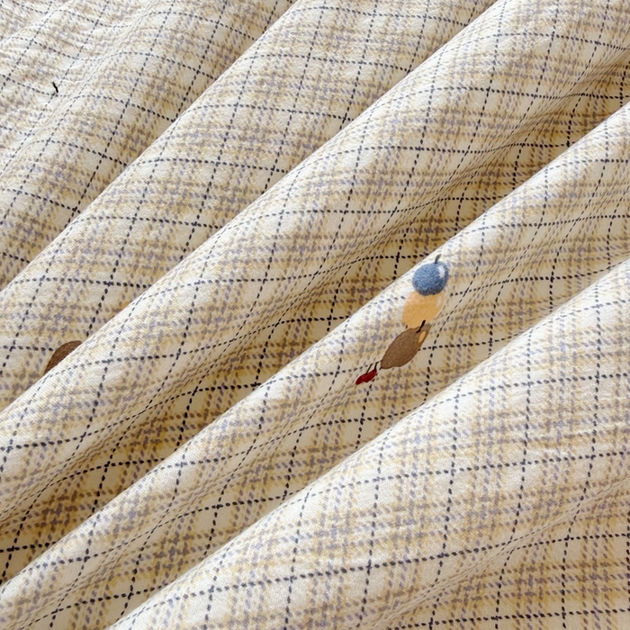 91家纺网 家纺一手货源 找家纺 恋佳居 2026新款毛巾绣古法棉单品被套被套单件 格趣萌熊