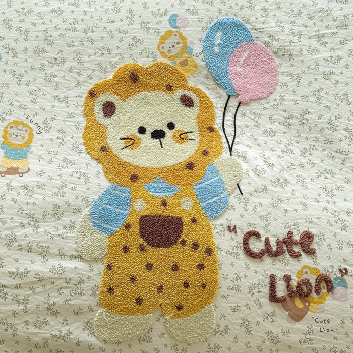 91家纺网 家纺一手货源 找家纺 恋佳居 2026新款毛巾绣古法棉单品被套被套单件 花狮轻梦