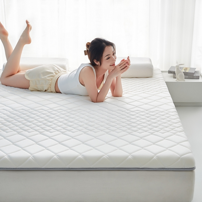 91家纺网 家纺一手货源 找家纺 优莱床垫 2026新款针织棉记忆海绵单边款床垫 艾玛格记忆棉单边白