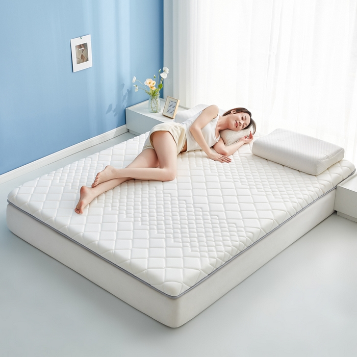 91家纺网 家纺一手货源 找家纺 优莱床垫 2026新款针织棉记忆海绵单边款床垫 艾玛格记忆棉单边白