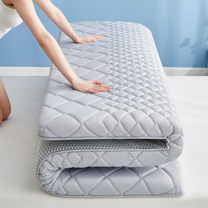 91家纺网 家纺一手货源 找家纺 优莱床垫 2026新款针织棉记忆海绵单边款床垫 艾玛格记忆棉单边灰