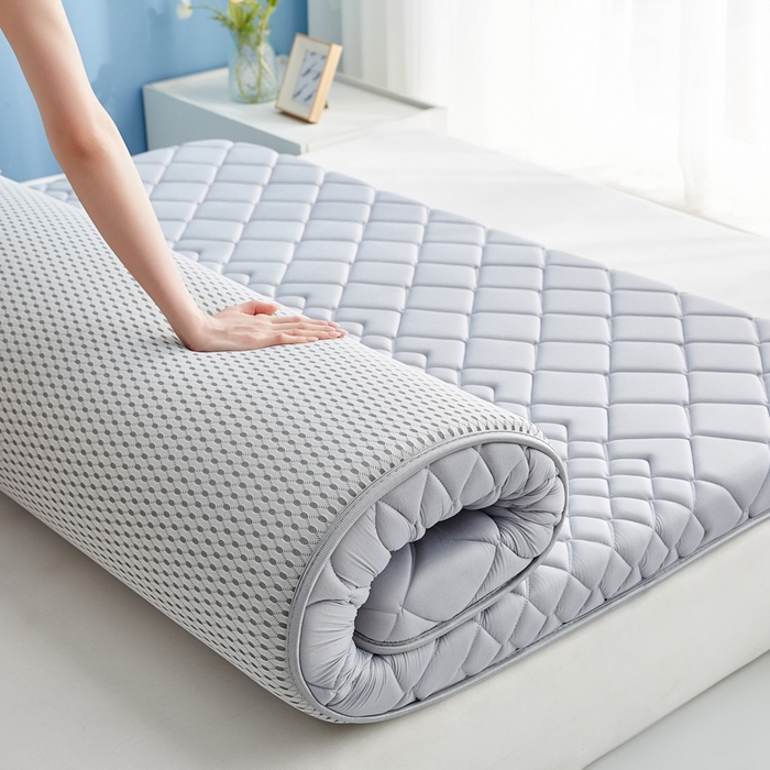 91家纺网 家纺一手货源 找家纺 优莱床垫 2026新款针织棉记忆海绵单边款床垫 艾玛格记忆棉单边灰